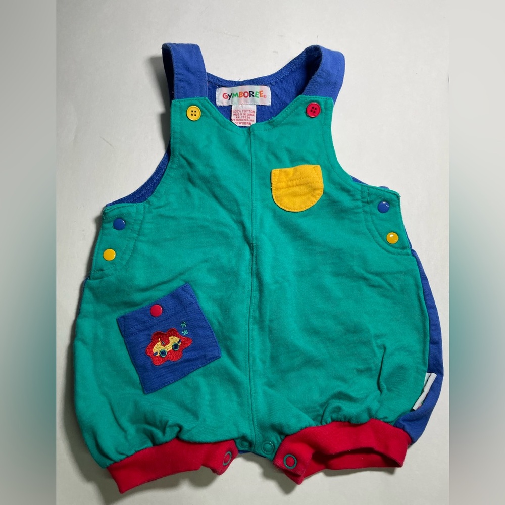 Gymboree Vintage Rainbow Tag Newborn Romper